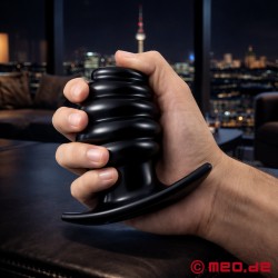 Spiraal butt plug met tunnel - Thumbnail