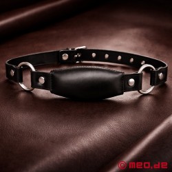 Lockable Leather Gag by MEO® - Silence Has Never Felt This Good - Thumbnail