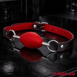 BDSM φίμωτρο σε κόκκινο χρώμα - Οβάλ φίμωτρο μπάλας