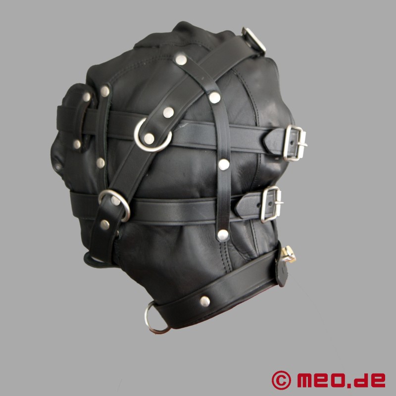 Prabangios vergovės odinė kaukė BDSM - San Franciskas - 5