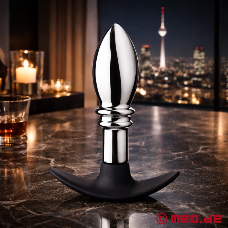ANALGEDDON - The Stopper - Silikonowy i metalowy butt plug - 1