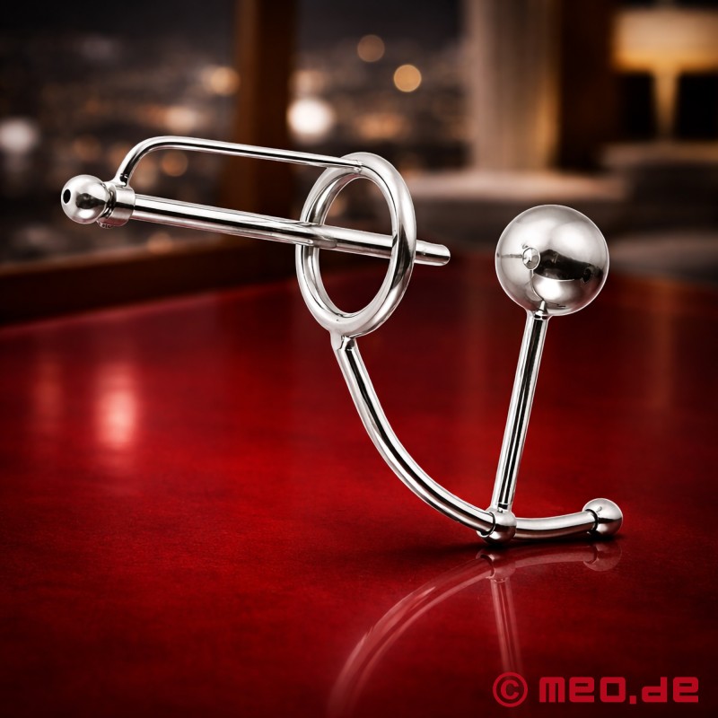 Anal Intruder mit Penisplug - 1