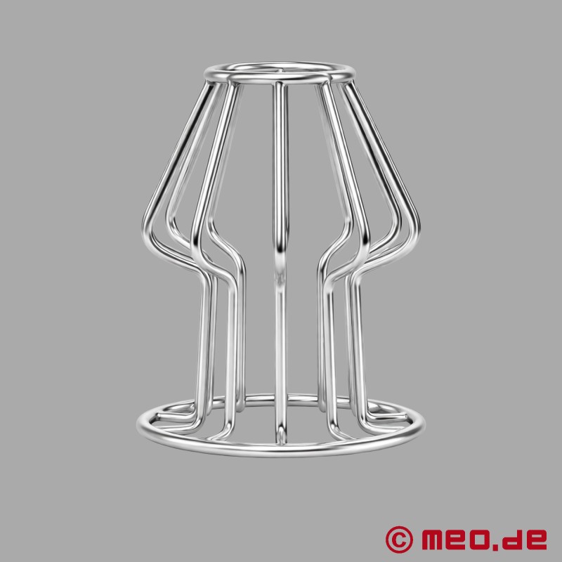 Analgeddon™ - Anal Cage™ - Butt plug i rostfritt stål - 7