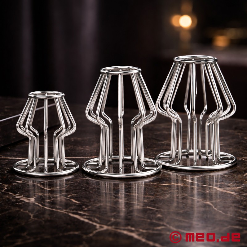 Analgeddon™ - Anal Cage™ - Buttplug i rustfrit stål - 1