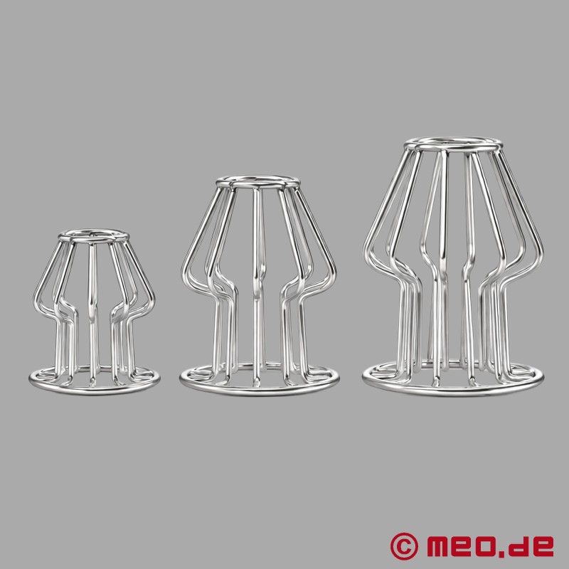 Analgeddon™ - Anal Cage™ - 不锈钢肛塞 - 8