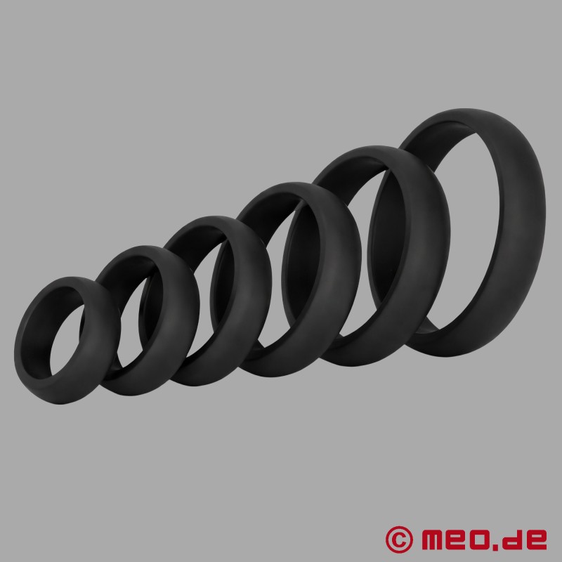 Set da 6 anelli per il pene in silicone - AlphaMale® Berlin Pro - 4