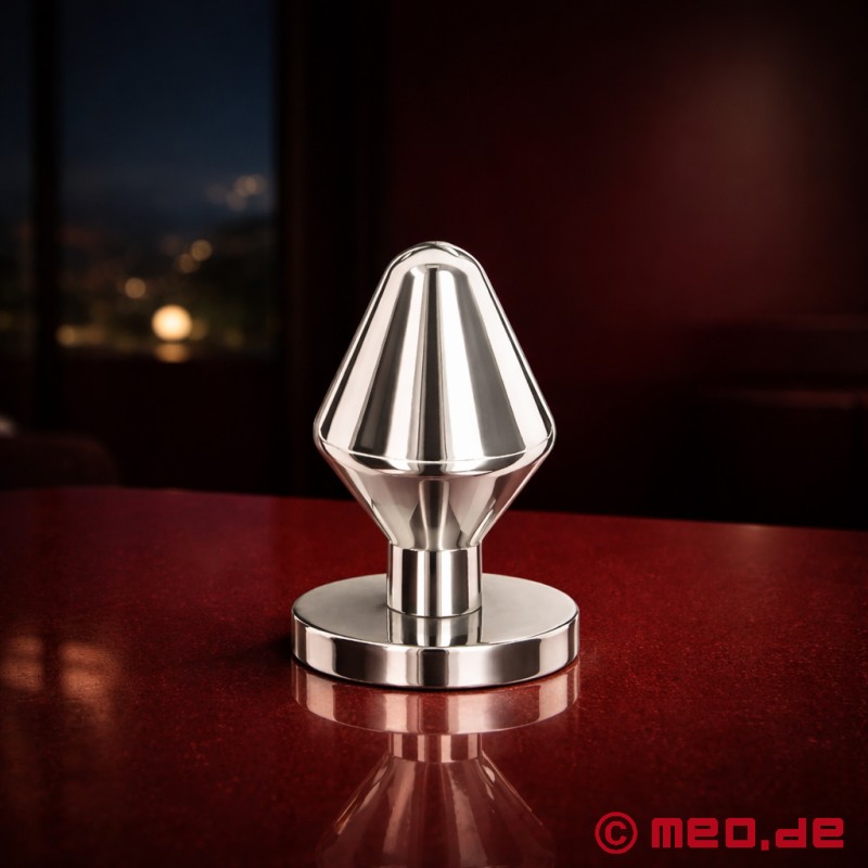 Buttplug i rustfritt stål - liten - Infinity_X - 1