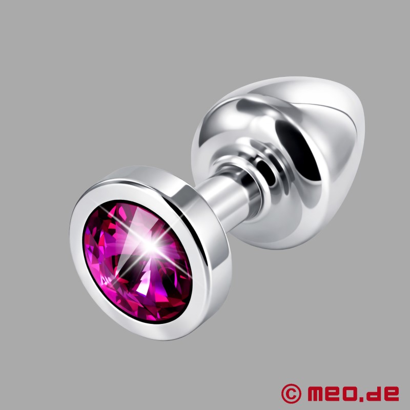 Anal Schmuck - Silver Star Ametista– Luxus Butt Plug mit Kristall - 2