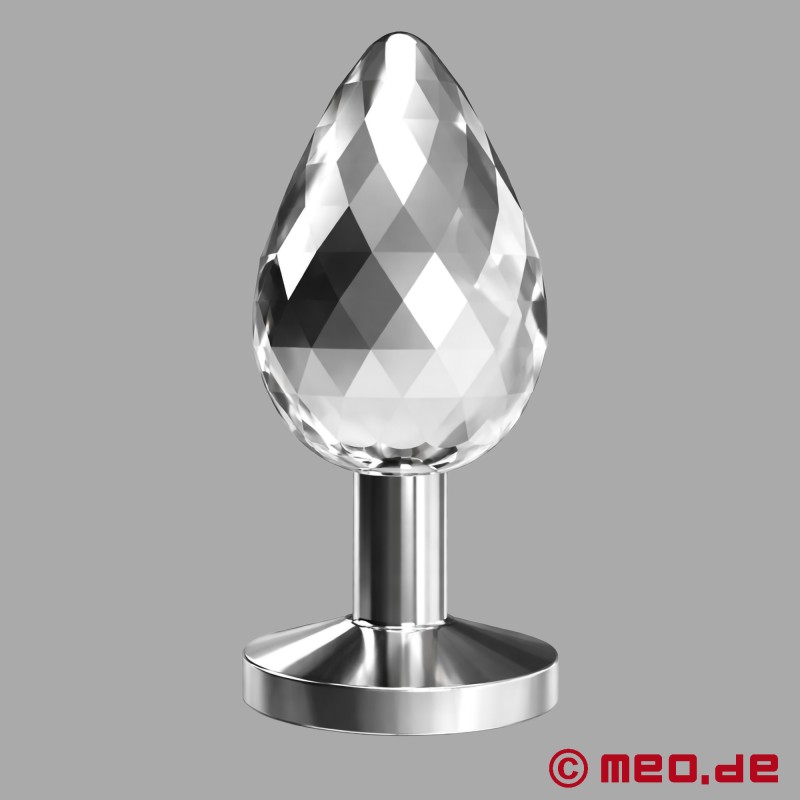 Buttplug i metal med krystal - DiscoDiamond™ - 2