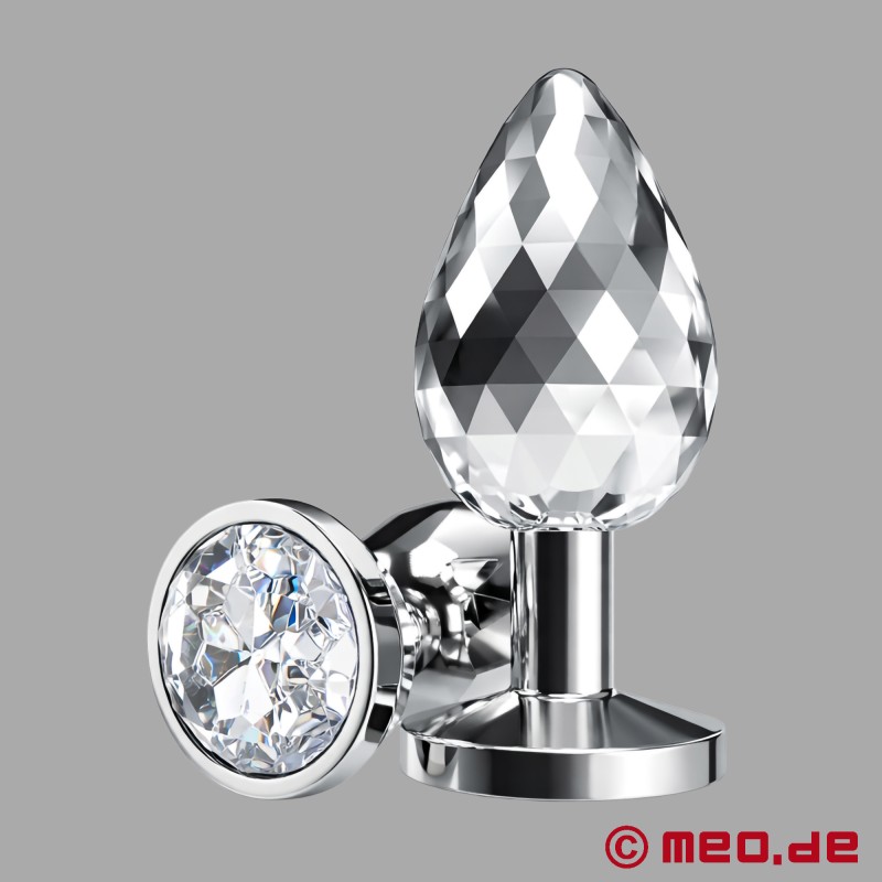 クリスタル付きメタルアナルプラグ - DiscoDiamond™ - 3
