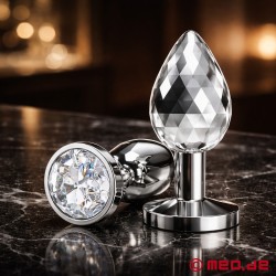 Butt plug de metal con cristal - DiscoDiamond™ - Thumbnail