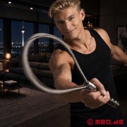 BDSM metal loop pisk - Thumbnail