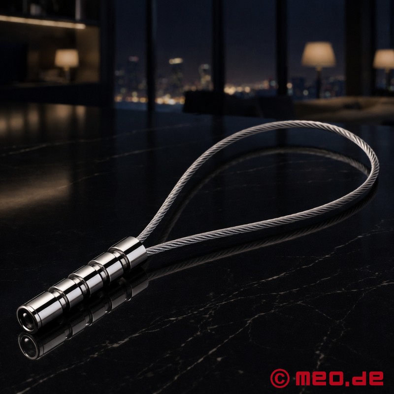 BDSM Schlaufenpeitsche aus Metall - 4