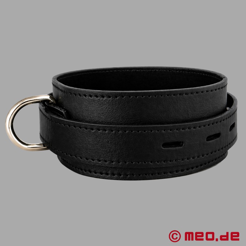 DominateMe™ by MEO® - Låsbart læderhalsbånd med næsekrog - 11