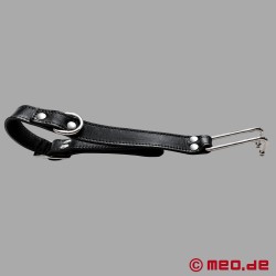 DominateMe™ by MEO® - Collar de cuero con cierre y gancho para la nariz