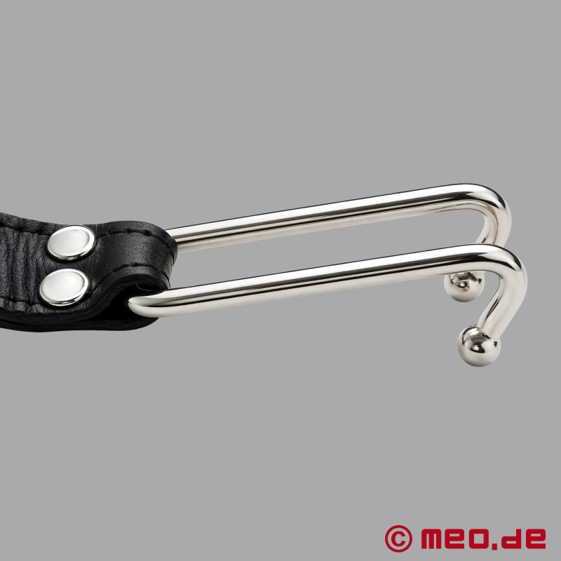 DominateMe™ van MEO® - Afsluitbare leren halsband met neushaak - 7