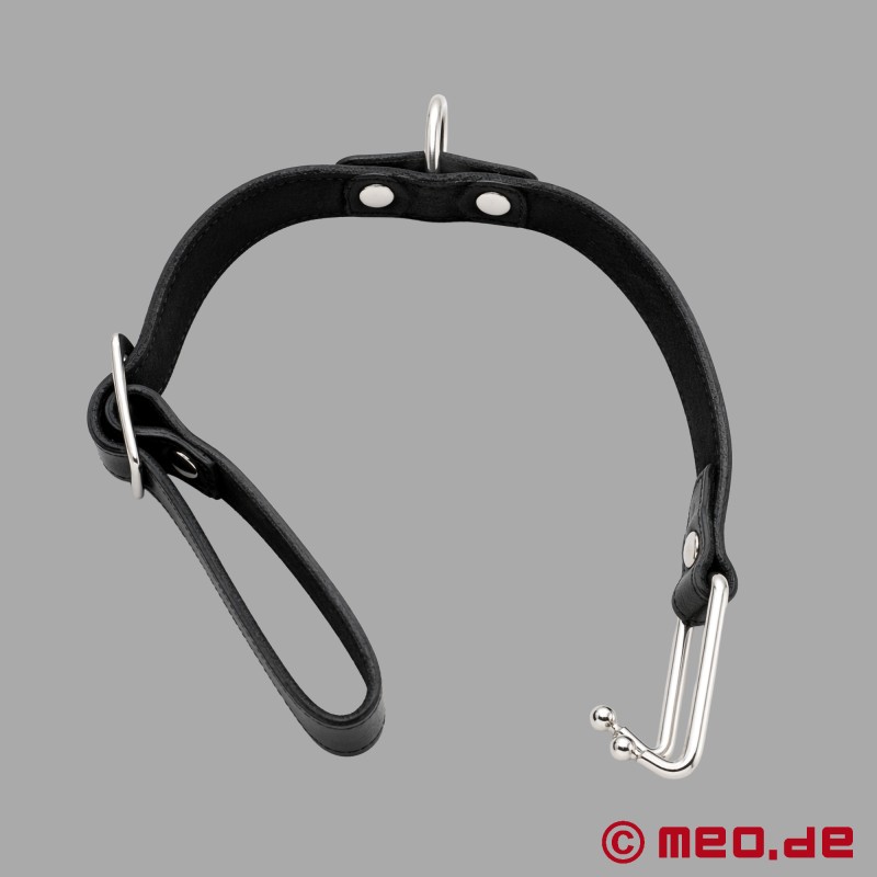 DominateMe™ par MEO® - Collier en cuir verrouillable avec crochet nasal - 10