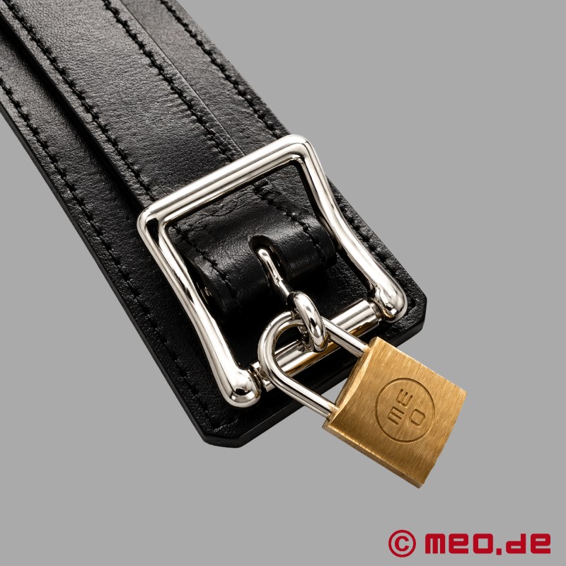 DominateMe™ by MEO® - Δερμάτινο κολάρο με αγκίστρι μύτης που κλειδώνει - 8