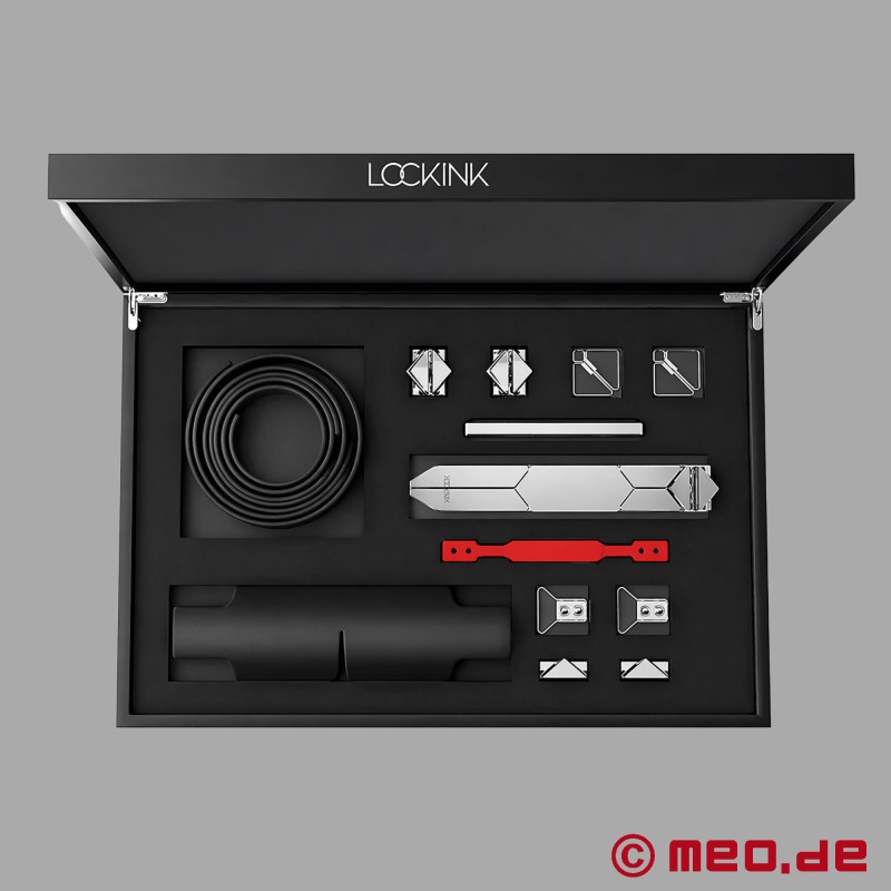Lockink™ x MEO® - Teasing &amp; Impact Play Set™ i svart skinn - 7