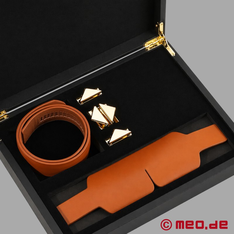 Lockink™ x MEO® - Maschera per gli occhi in pelle marrone - 10