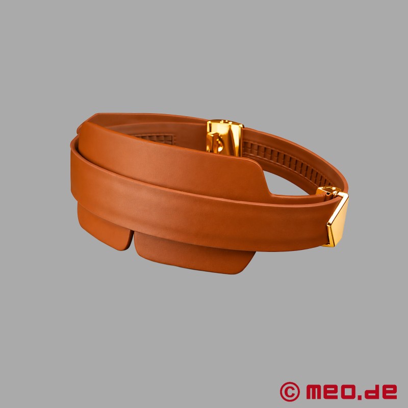 Lockink™ x MEO® - Máscara para os olhos em couro castanho - 4