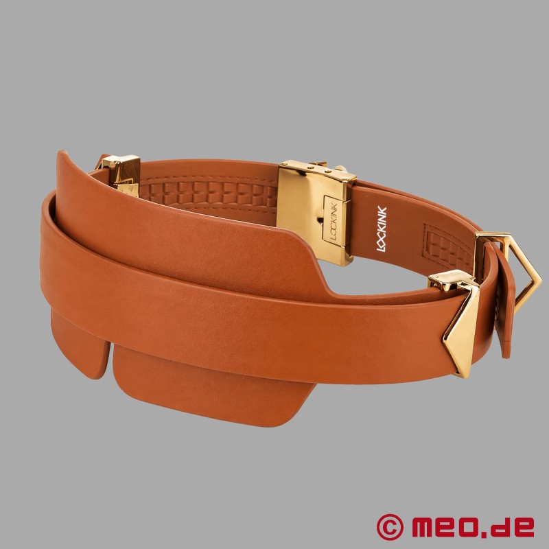 Lockink™ x MEO® - Øyemaske i brunt skinn - 7