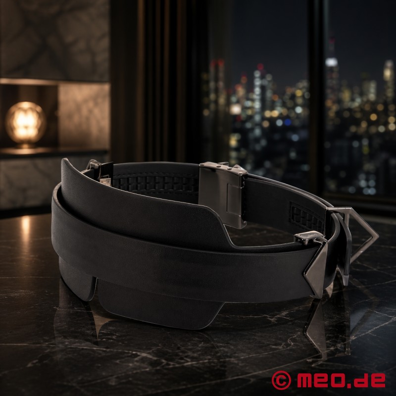 Lockink™ x MEO® - Øyemaske i svart lær - 2