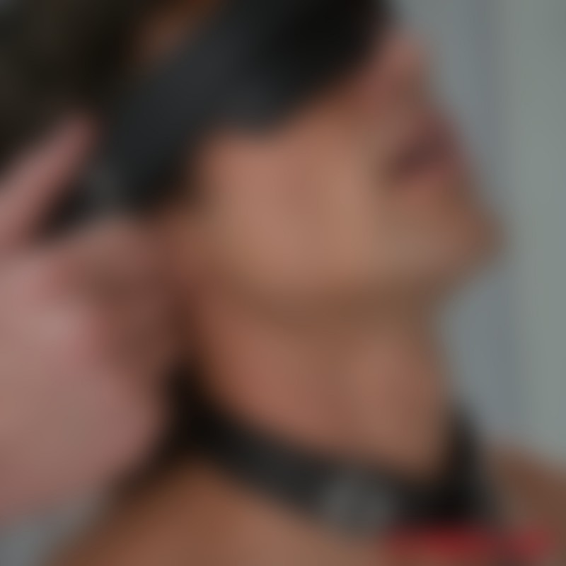 Lockink™ x MEO® - Black Leather Blindfold - 4