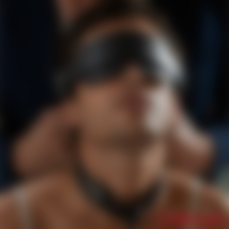 Lockink™ x MEO® - Black Leather Blindfold - 1