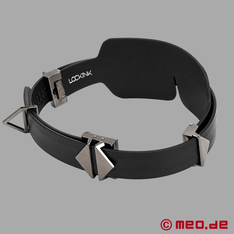 Lockink™ x MEO® - Siyah deri göz maskesi - 7