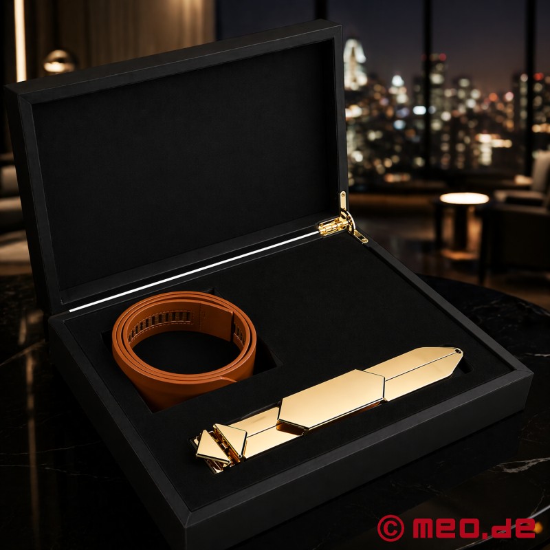 Lockink™ x MEO® - Adjustable Brown Leather Slapper - 1