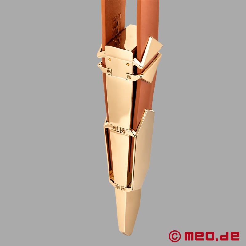 Lockink™ x MEO® - Slapper ajustable de cuero marrón - 5