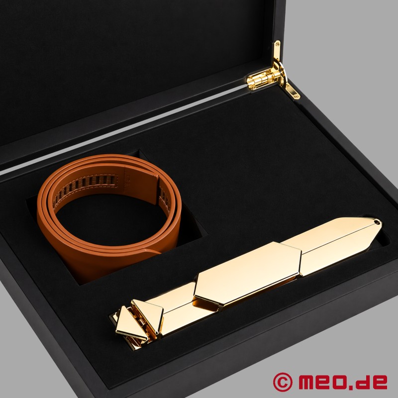 Lockink™ x MEO® - Slapper ajustable de cuero marrón - 7