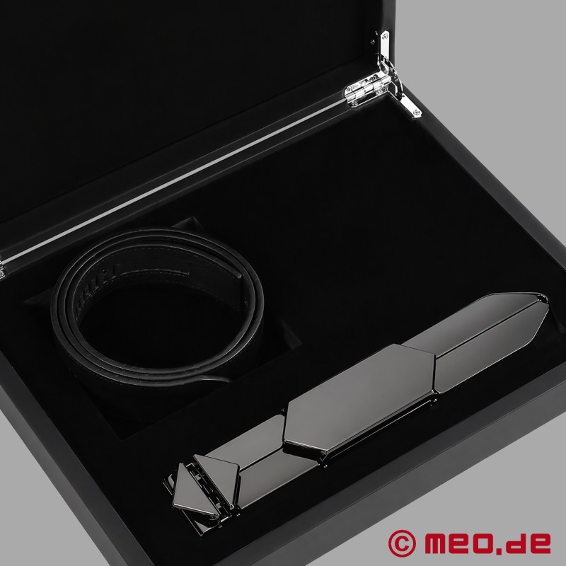 Lockink™ x MEO® - Justerbar slapper laget av svart skinn - 7