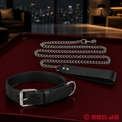 Slavenriem met ketting en leren polsband