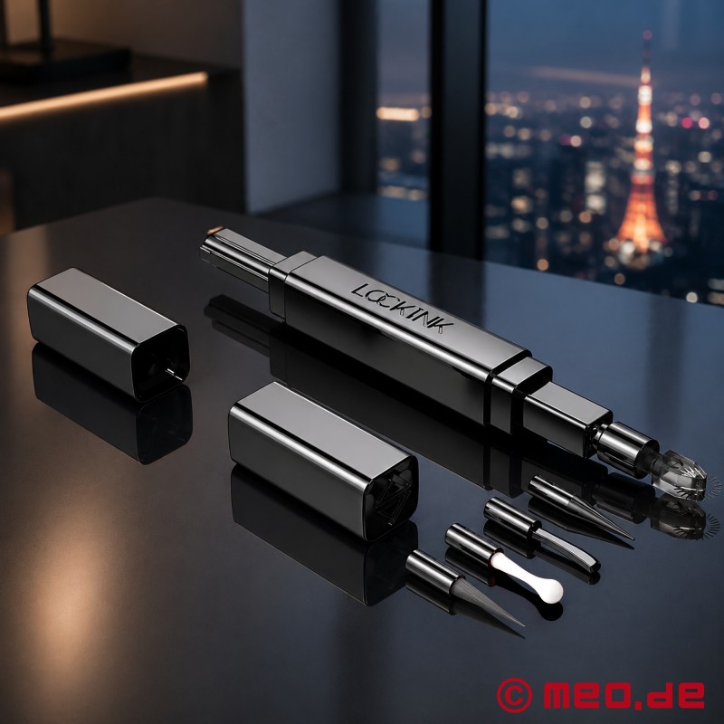 Lockink™ x MEO® - Teasing &amp; Impact Play Set™ z černé kůže - 3