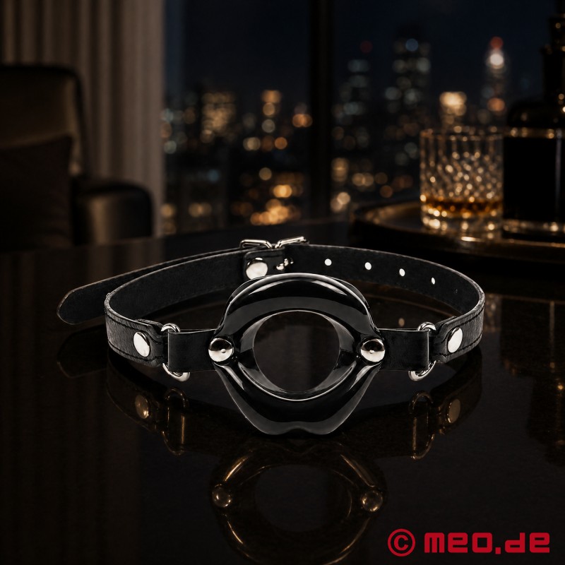 Φίμωτρο Bad-Boy-Good-Lips™ by MEO® - Μαύρα blowjob χείλη με λουράκι - 1