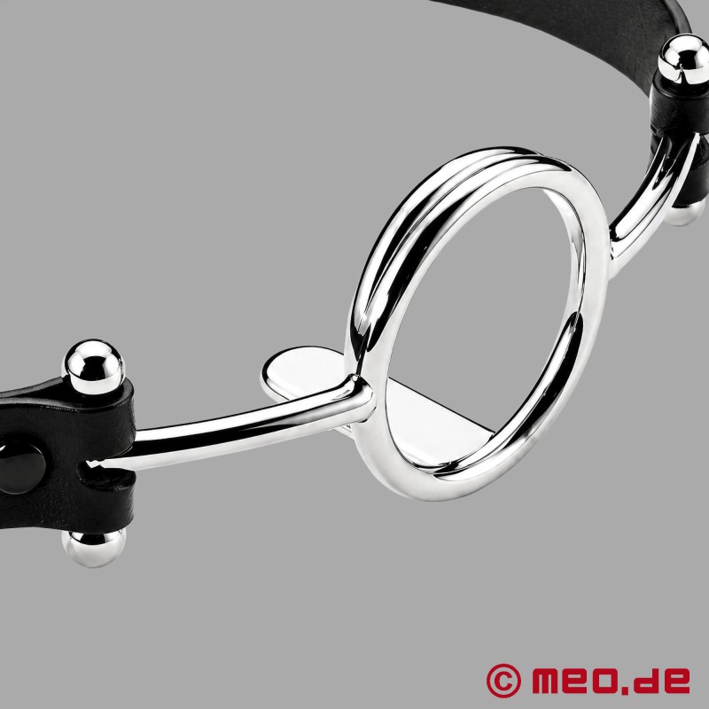 Mordaza de anillo BDSM con depresor lingual - 5