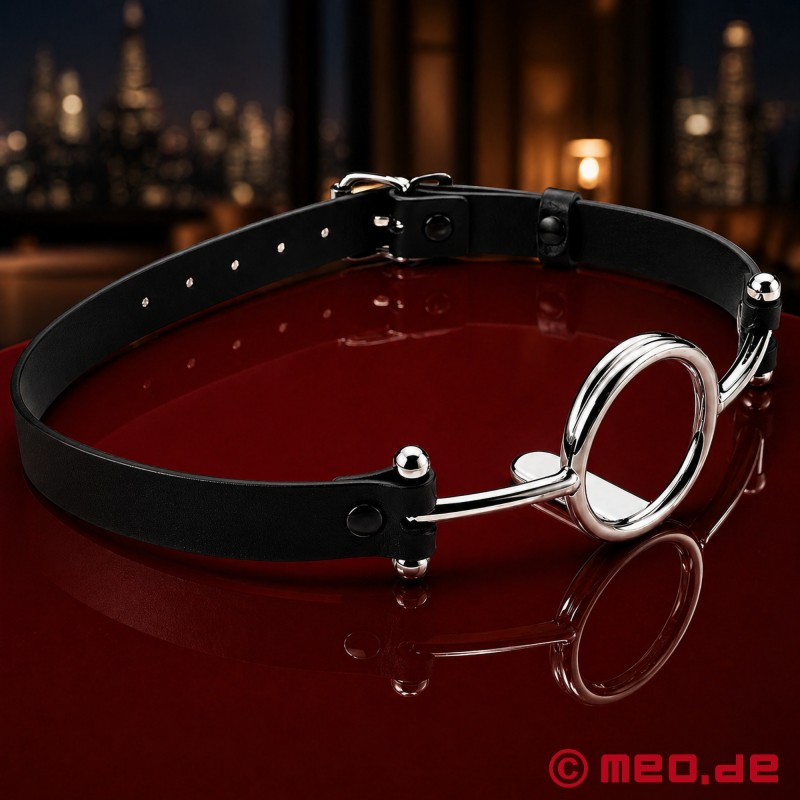 BDSM Ringknebel mit Zungendrücker - 1