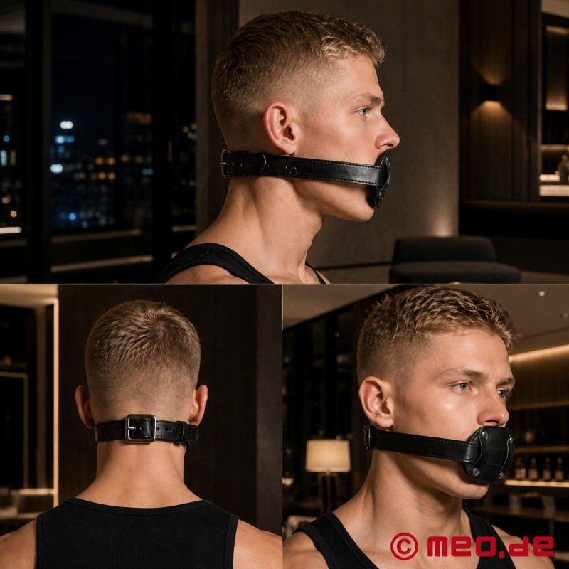 MouthLock™ by MEO® - Máscara bucal com fecho e mordaça em forma de vibrador - 1