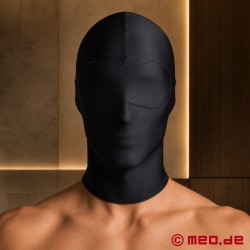 Mască fetișistă neagră - Mască opacă din spandex