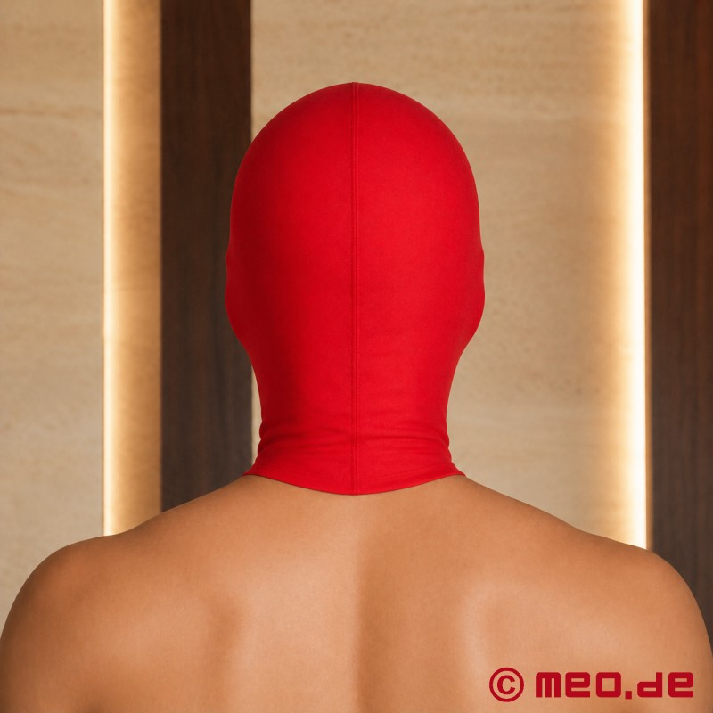 Röd fetischmask - spandexmask med ögonöppningar - 3