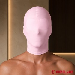 Máscara de fetiche BDSM cor-de-rosa - Máscara de spandex opaca - Thumbnail