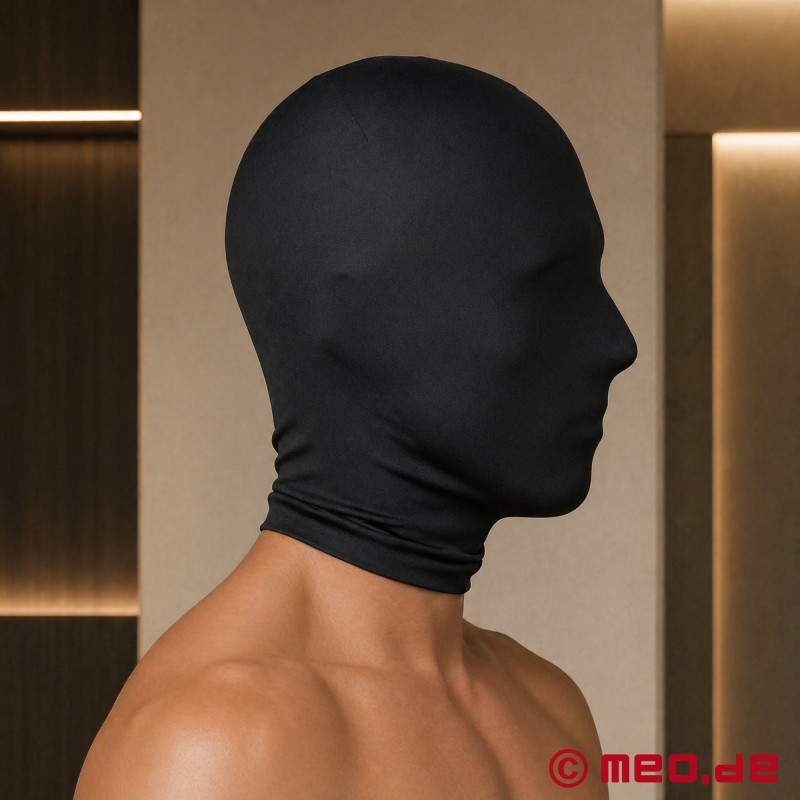 Schwarze Fetischmaske - Maske aus Spandex - Sensory Deprivation - 2