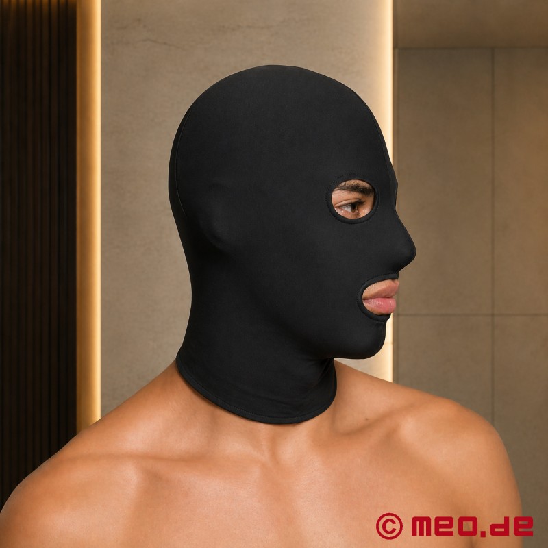 Incognito Light Fetish Hood - Sexy Black Spandex BDSM Mask for Anonymous Pleasure - 2