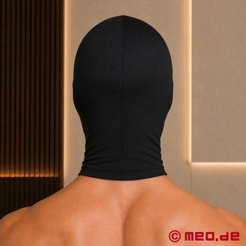 Masque BDSM noir - Masque en spandex avec ouvertures pour les yeux - 3