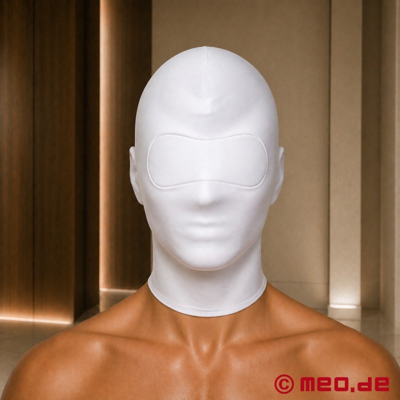 Inocencia™ - Máscara blanca de nylon para bondage erótico - 1