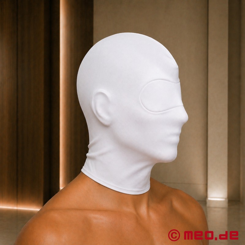 Inocencia™ - Máscara blanca de nylon para bondage erótico - 2