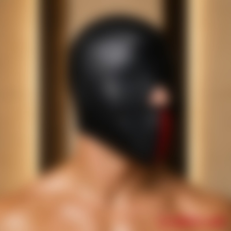 MEO® Bondage Mask BlackOut™ - Neopren, blød og fleksibel - 4