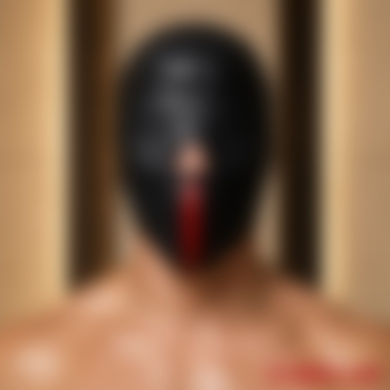 MEO® Bondage Mask BlackOut™ - Neopren, blød og fleksibel - 5